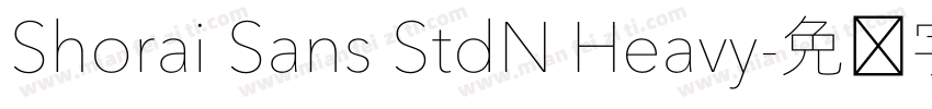 Shorai Sans StdN Heavy字体转换